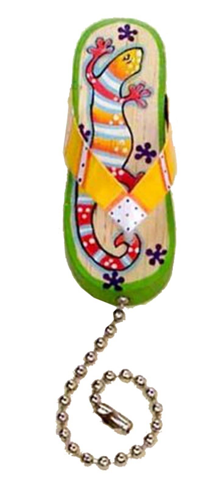 MTI Tropical Tiki Gecko Flip Flop Ceiling Fan Pull