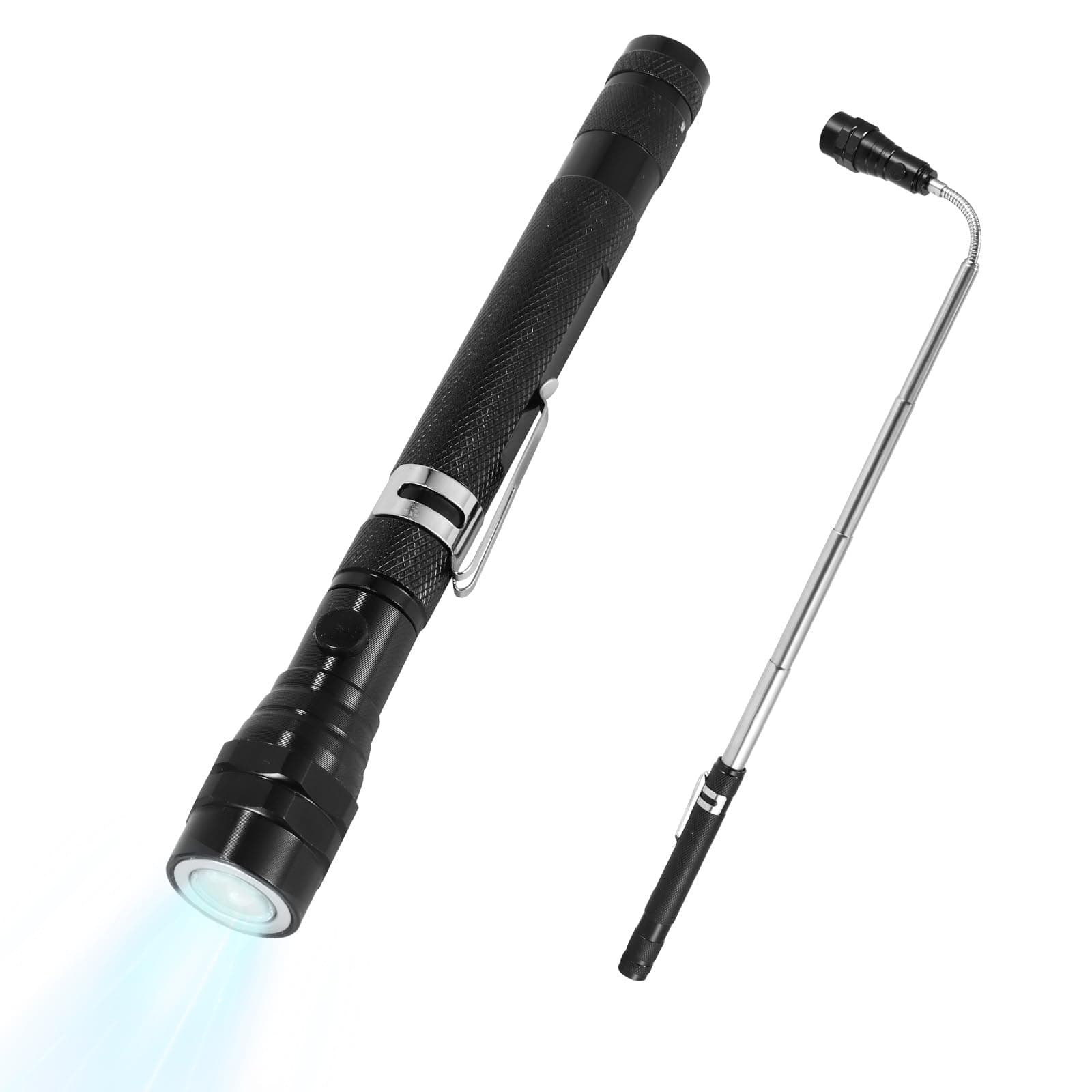 LemonBest Magnetic Pickup Tool - Extendable Magnetic Flashlight with Bright LED Lights 23 Inches Extendable Cool Gadgets Gifts for Men, Dad, Him, Husband, Mechanic, Father, Tech, Handyman