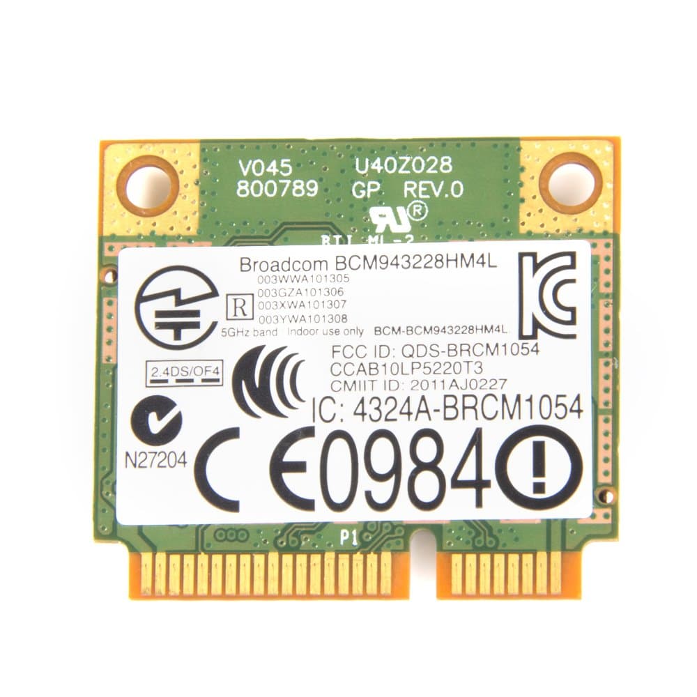 Dell Latitude E6420 E5510 Wireless WLAN Card Mini PCIe Half DW1530 802.11a/b/g/n BCM43228HM4L not for IBM/Lenovo/Thinkpad and HP