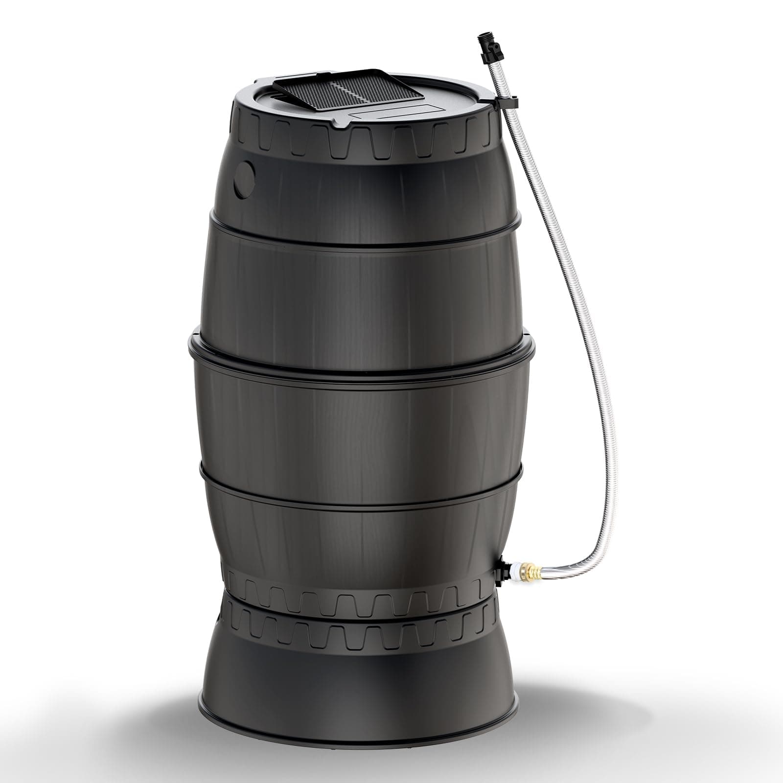 EJWOX Durable Rain Water Collection Barrel Stand - Heavy Duty Elevated Base for Water Storage Barrels
