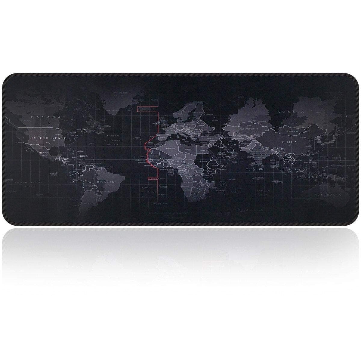 SKEIDO 90 * 40 * 2cm Extra Large Mouse Pad Old World Map Gaming Mousepad Anti-slip Natural Rubber Gamer Mat