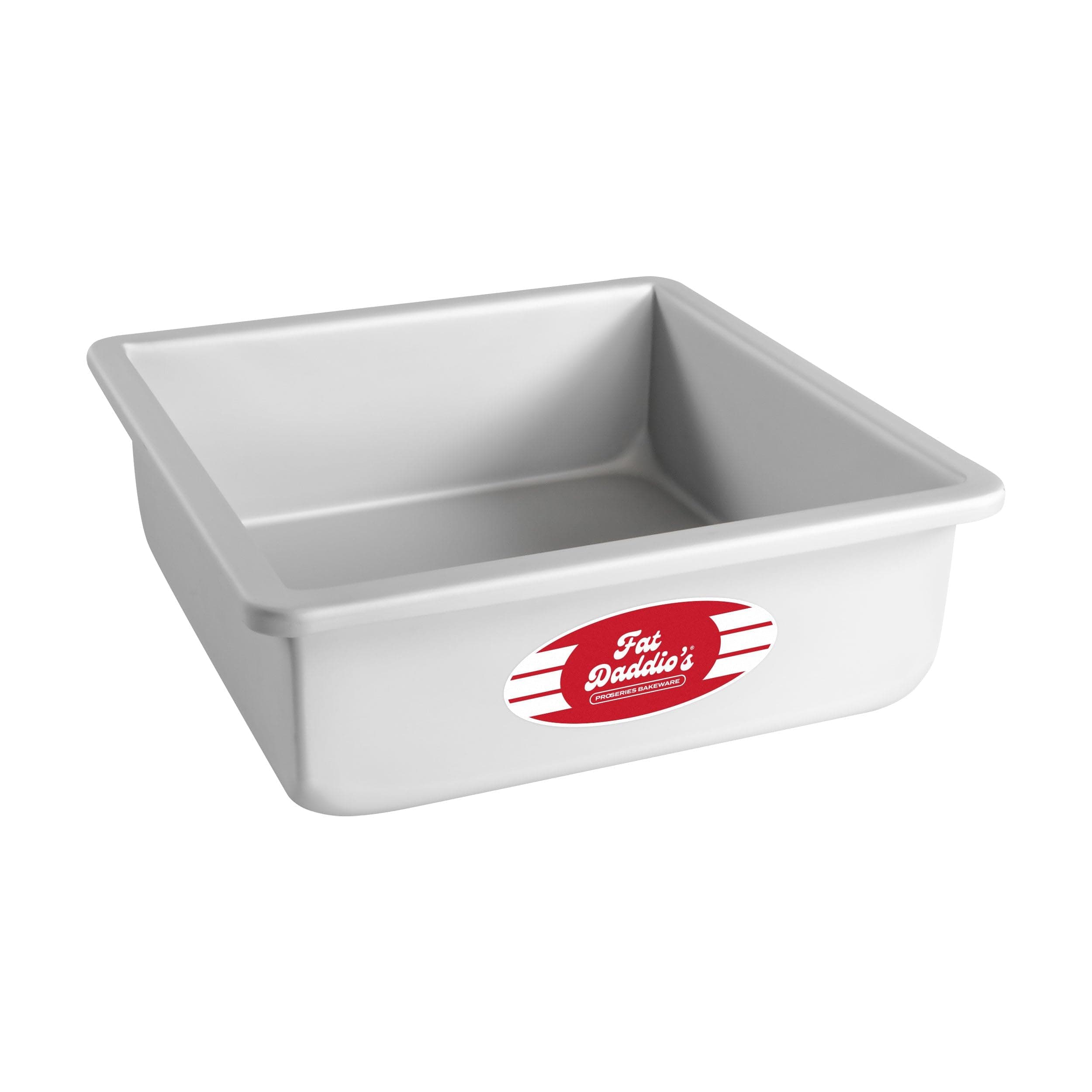 Fat Daddio's PSQ-883 Anodized Aluminum Square Cake Pan, Silver