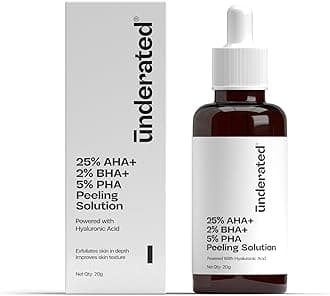 Exfoliating Peeling Solution with 25% AHA, 2% BHA, 5% PHA | Gently Resurfaces & Smoothens Skin Texture | Face Serum for Glowing Skin | 20ml