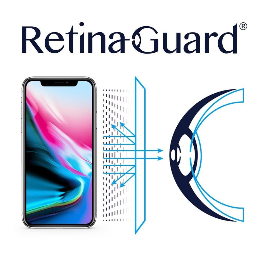 RetinaGuard Anti Blue Light Screen Protector for iPhone Xs, iPhone X, SGS and Intertek Tested, Blocks Excessive Harmful Blue Light, Reduce Eye Fatigue