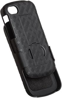 OEM Blackberry Q10 Black Hard Case Shell & Holster Combo with Kickstand Belt Clip