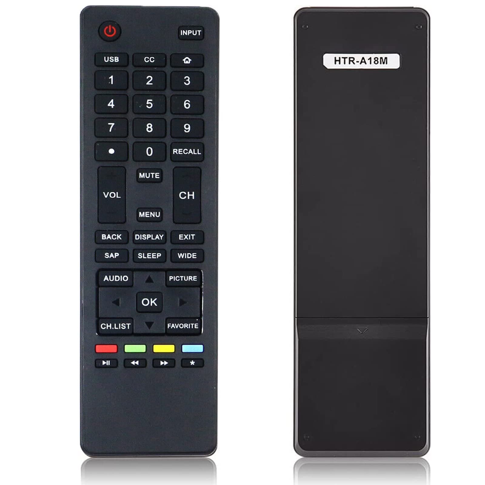 Beyution HTR-A18M Replacement Remote Control Fit for Haier TV 32D3000 55D3550 65D3550 40D3500M 48D3500 LE32M600M20 LE32F32200 LE24M600M80 LE24F33800 LE32M600M80 LE58F3281 LE39F32800