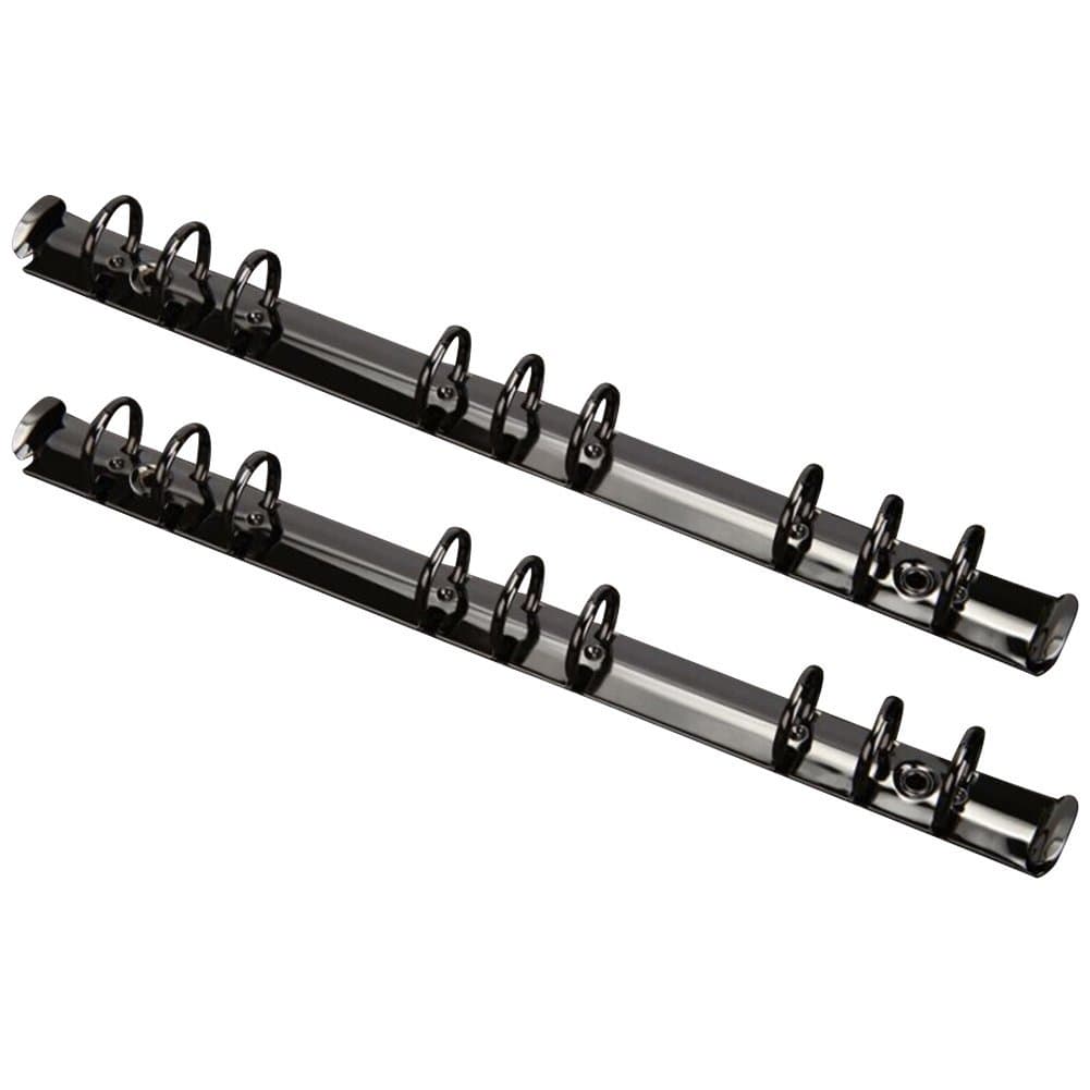 Exttlliy2Pcs Metal B5 Notebook 9-Ring Binder Mechanism Replacement Kit Loose Leaf Binding Spines Combs for Personal Organizers Planners