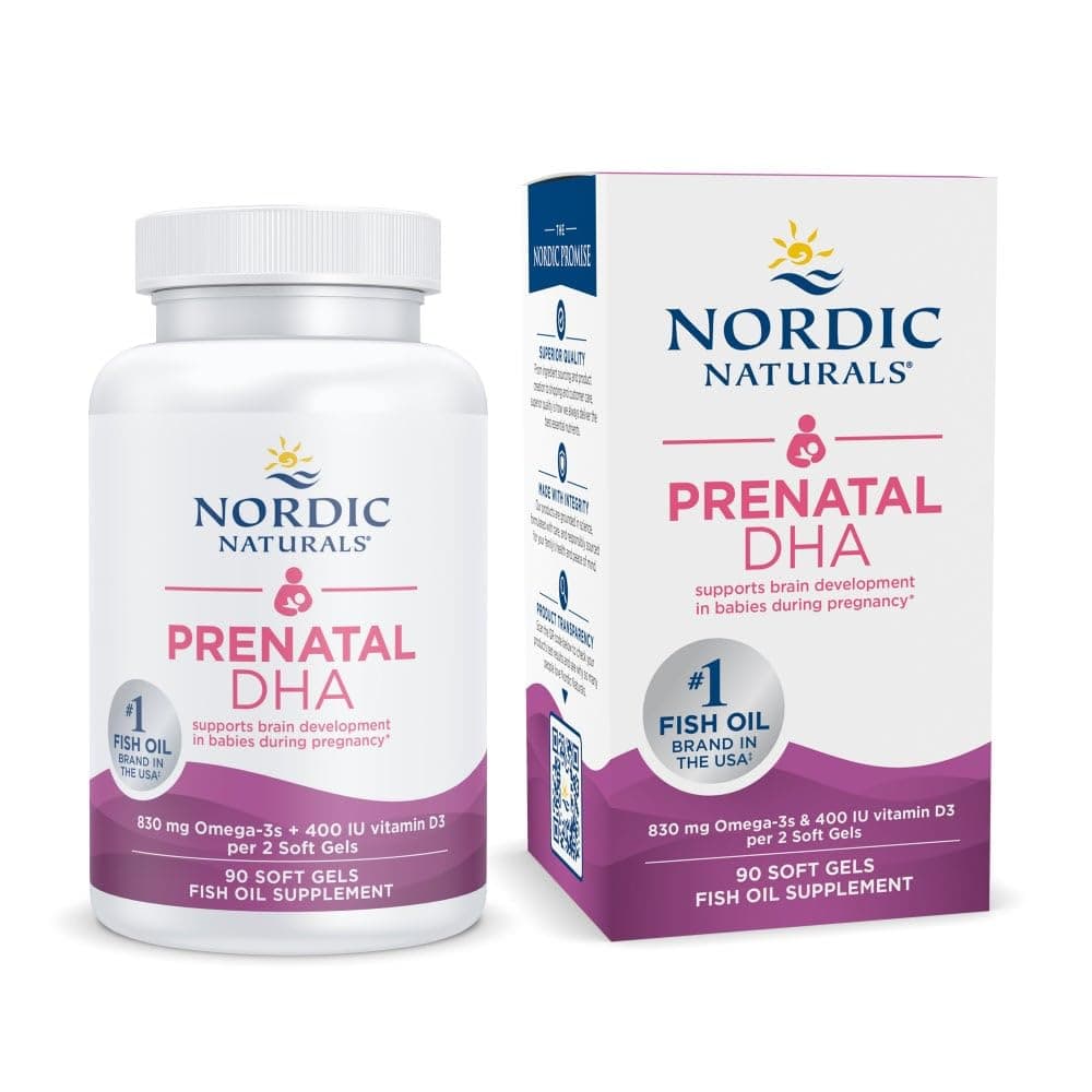 Nordic Naturals Prenatal Dha Unflavored 90 Ct, 500 Mg