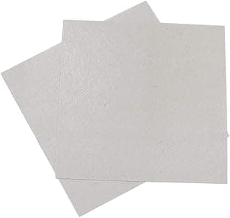 Meter Star 2Pcs Microwave Oven mica Sheet 5.1inches x 5.1inches Suitable for All Microwave ovens Parts,Thickness 0.4mm