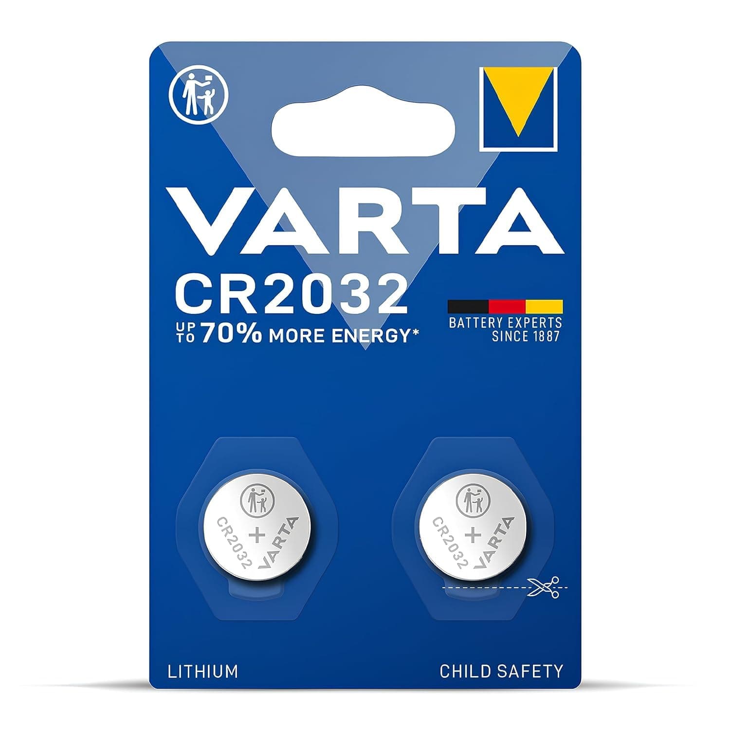 CR2032 Lithium Coin Battery for Long-lasting Performance (2-Pack)