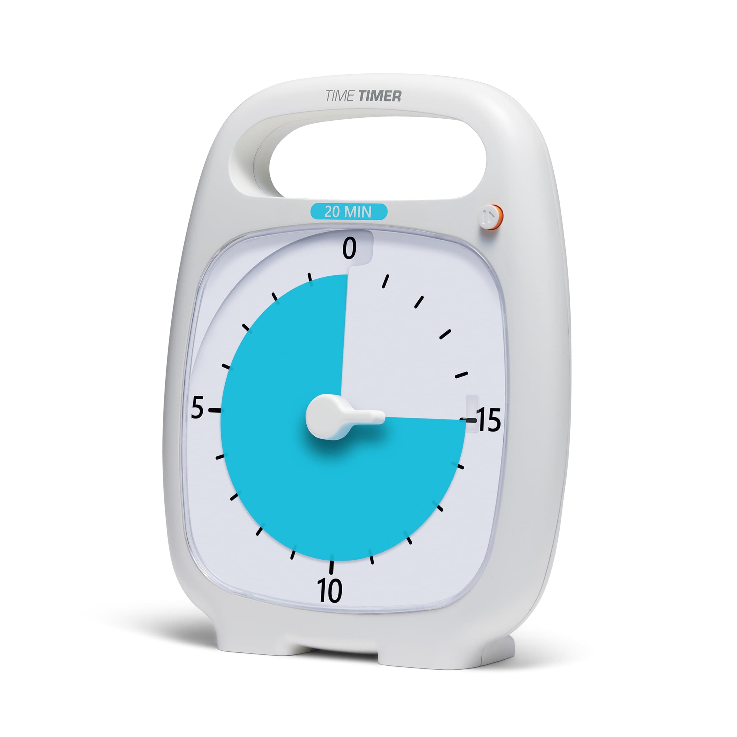 PLUS 60 Minute Visual Analog Timer (White) Optional Alert (VolumeControl Dial) No Loud Ticking; Time Management Tool