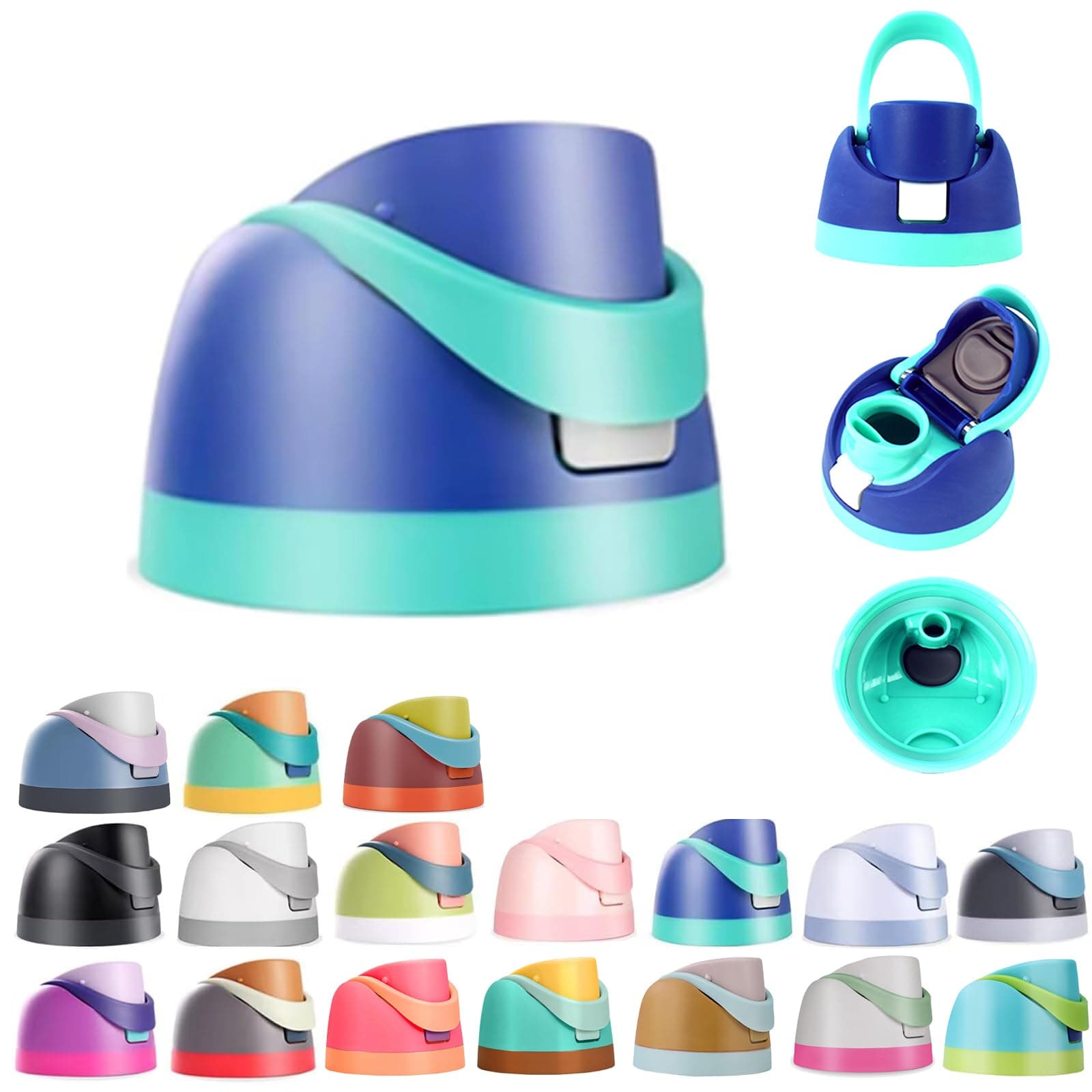 Replacement Lid for Owala Freesip, One Button Water Bottle Top Replacement Cap Compatible with Owala Cup 16oz 24oz 32oz 40oz, Leakproof Lids Accessory，BPA-Free，No Water Leakage