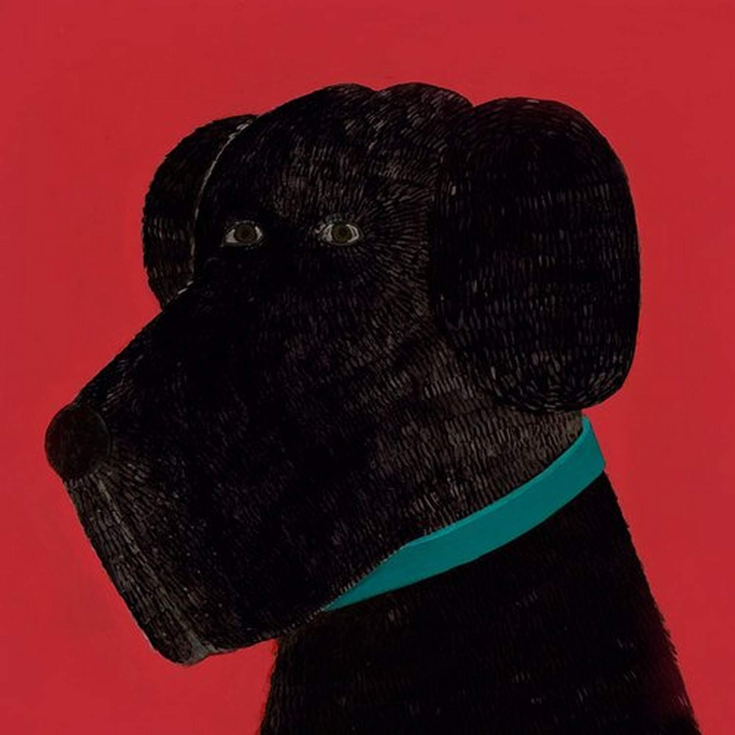 Oopsy Daisy Barnaby Black Stretched Canvas Wall Art by Max Grover, 14 by 14-Inch