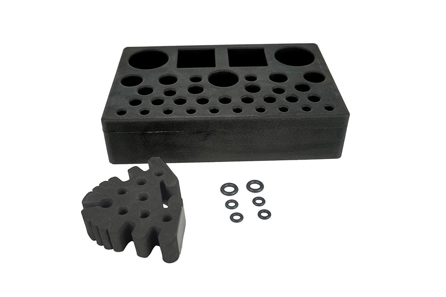 Aventik High Density Foam Fly Tying Vise Tool Holder Tool Caddy and Soft Foam Tool Caddy Tools Combo Pack Fly Tying Accessories Fly Tying Tool Station