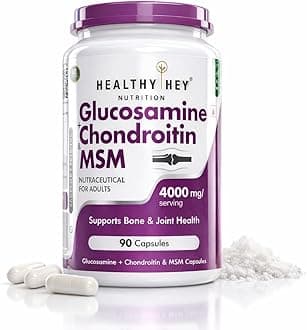 Glucosamine Chondroitin and MSM for Cartilage; Joint and Bone, 90 Capsules