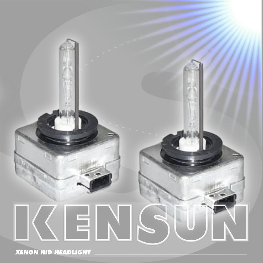 Quality HID Xenon High/Low Beams Headlight Replacement Bulbs by Kensun - (Pack of two bulbs) - D1S - 6000K