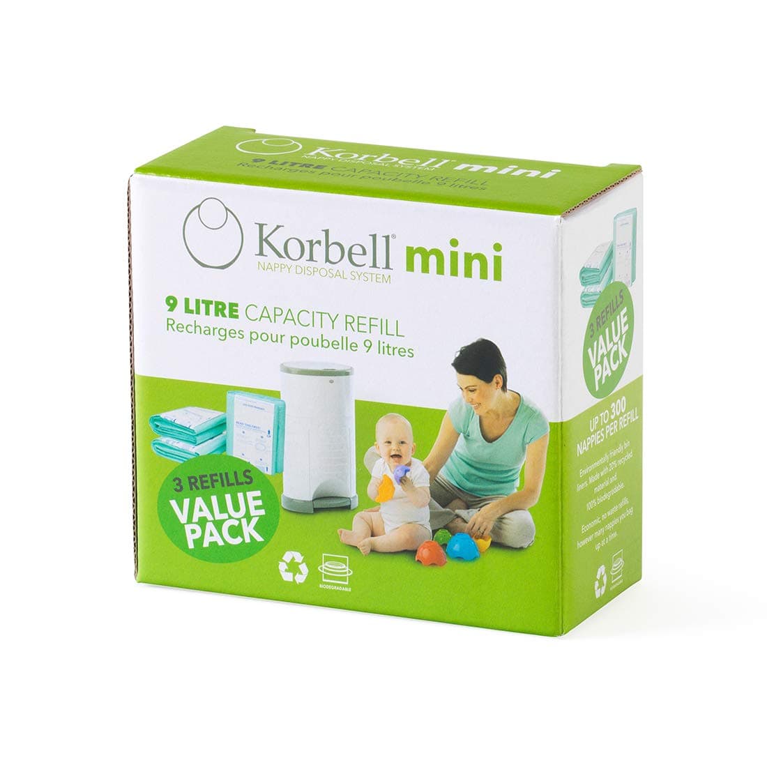 Mini Nappy Bin 3 Pack Refill
