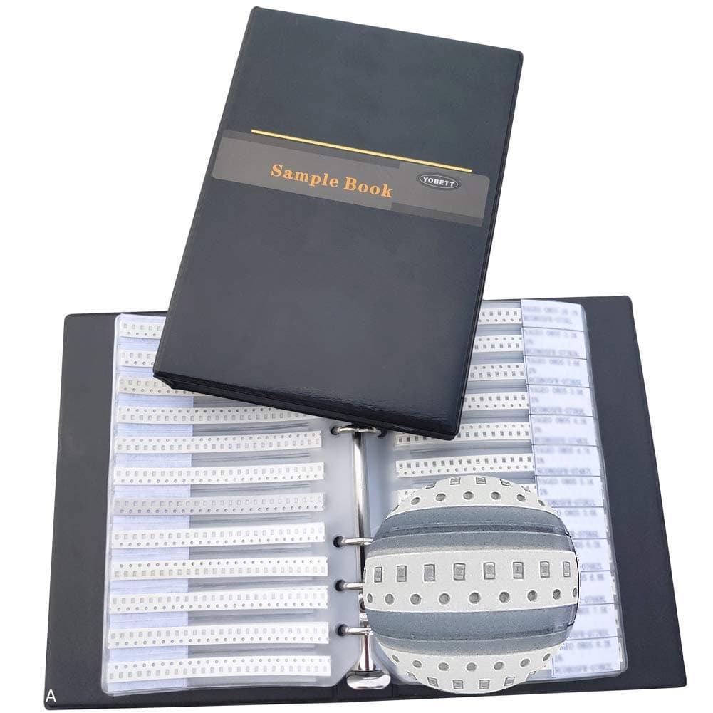 0402 (Capacitor + High F Inductor) RF SMD Practical Capacitor Combo Sample Book Kit SMT Pack Box Book Kits (13value Capacitor 650pcs) + (38value high F Inductor 1900pcs)