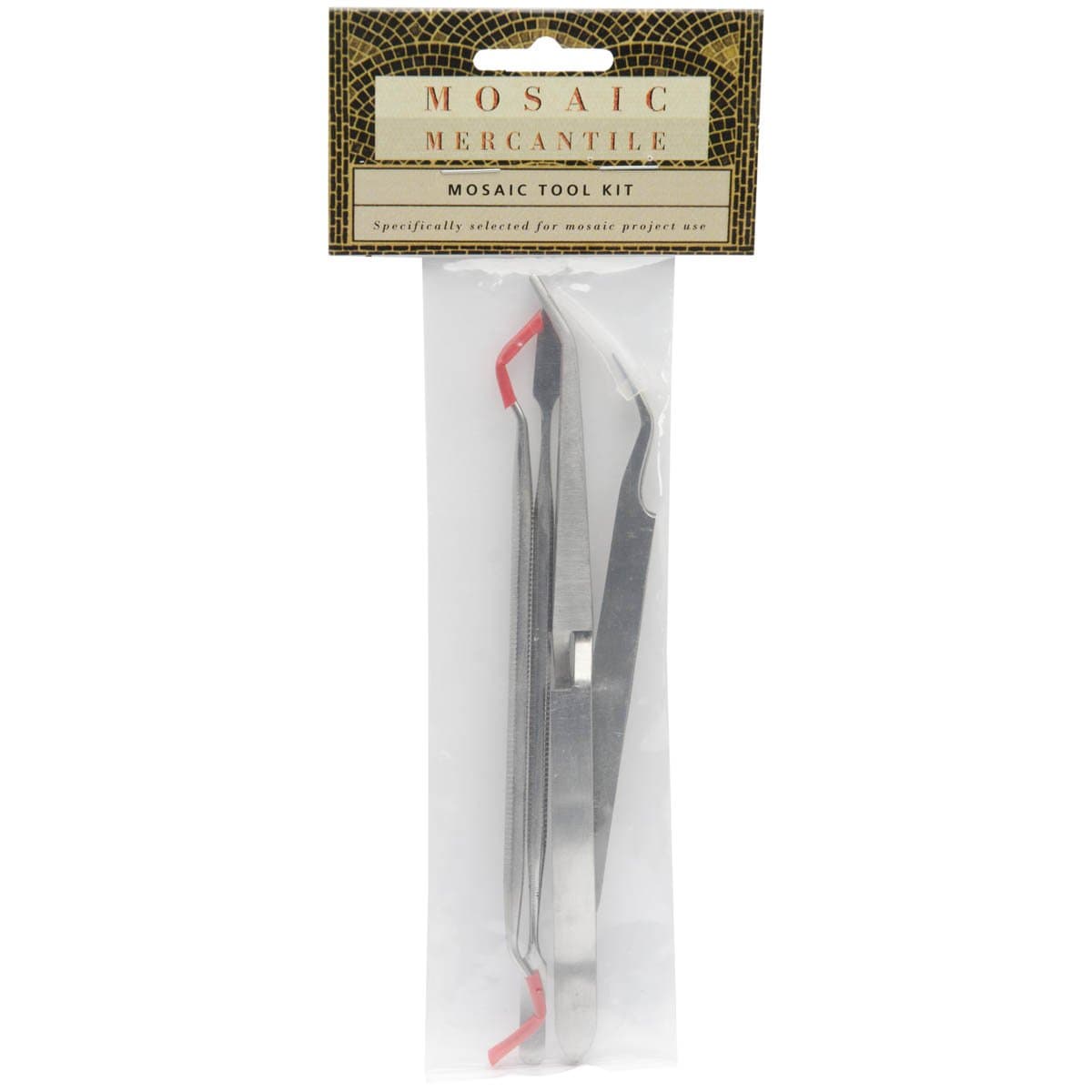 Mosaic Mercantile 4-Piece Mosaic Tool Kit, Silver