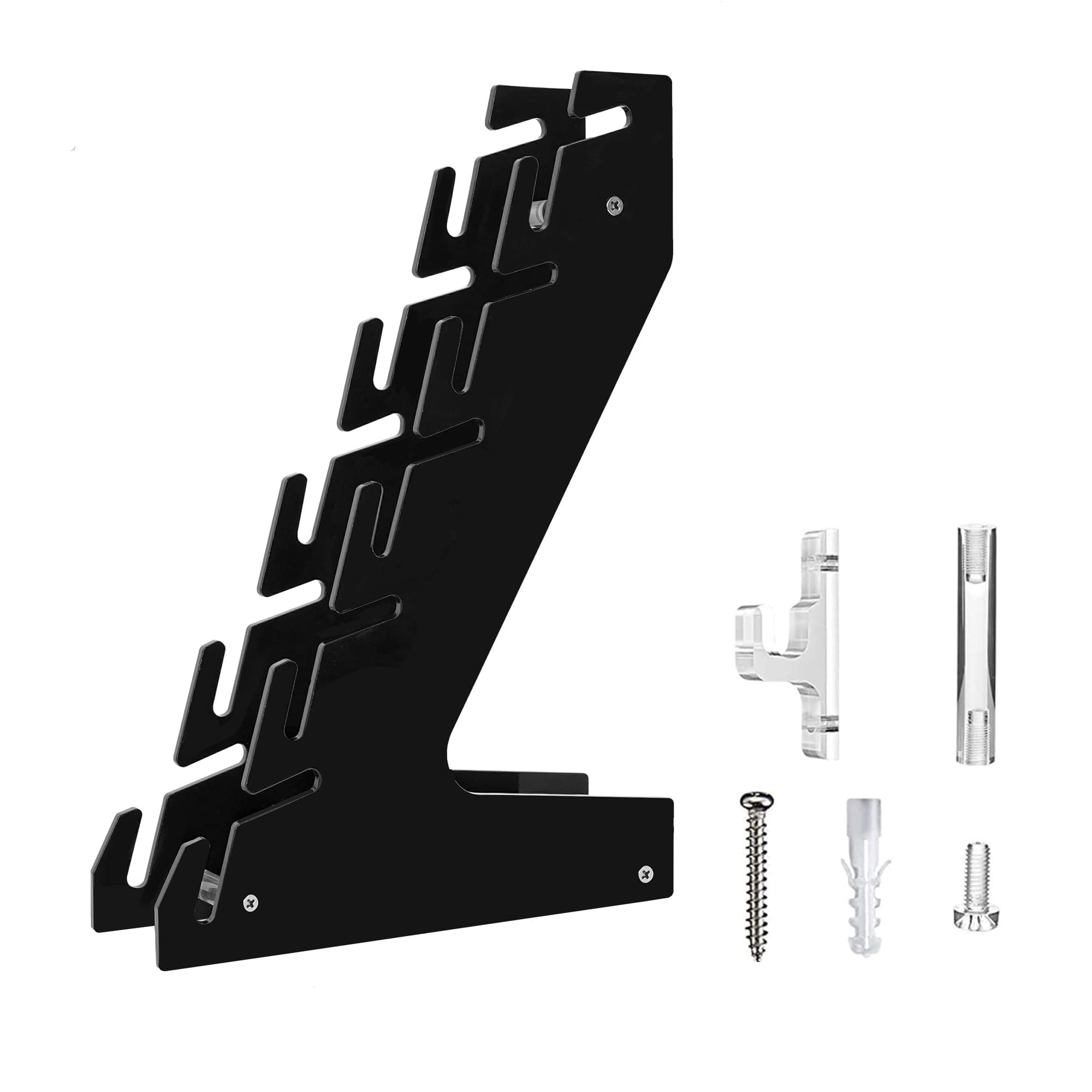 CAIRIAC Acrylic Baseball Cap Rack Hat Storage Display Holder Organizer Stand for Men Caps Table Hat Rack for Wall, Tabletop Closet, Dresser, Cloakroom, Entrance, Bedroom, Door (Black, 1 Pack)