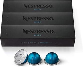 Nespresso Capsules VertuoLine, Odacio, Dark Roast Coffee, 30 Count Coffee Pods, Brews 7.77 Ounce (VERTUOLINE ONLY)