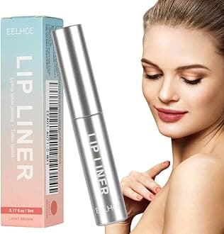 LOPHE Peel Off Lip Liner & Stain, Infused with Hyaluronic Acid & Vitamin, Waterproof & Transfer-proof, Highly Pigmented Peel Off Lip Liner Tattoo, Long Lasting Makeup Gift for Women