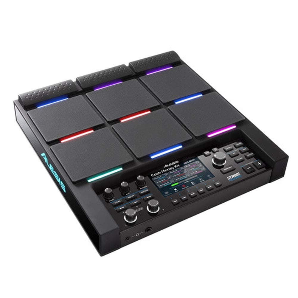 Strike Multipad - 9-Trigger Percussion Pad with RGB Backlighting, Sampler, Looper, On-Board 2-In/2-Out Soundcard, Sample loading via USB Thumb Drives and Radiant 4.3-Inch Display