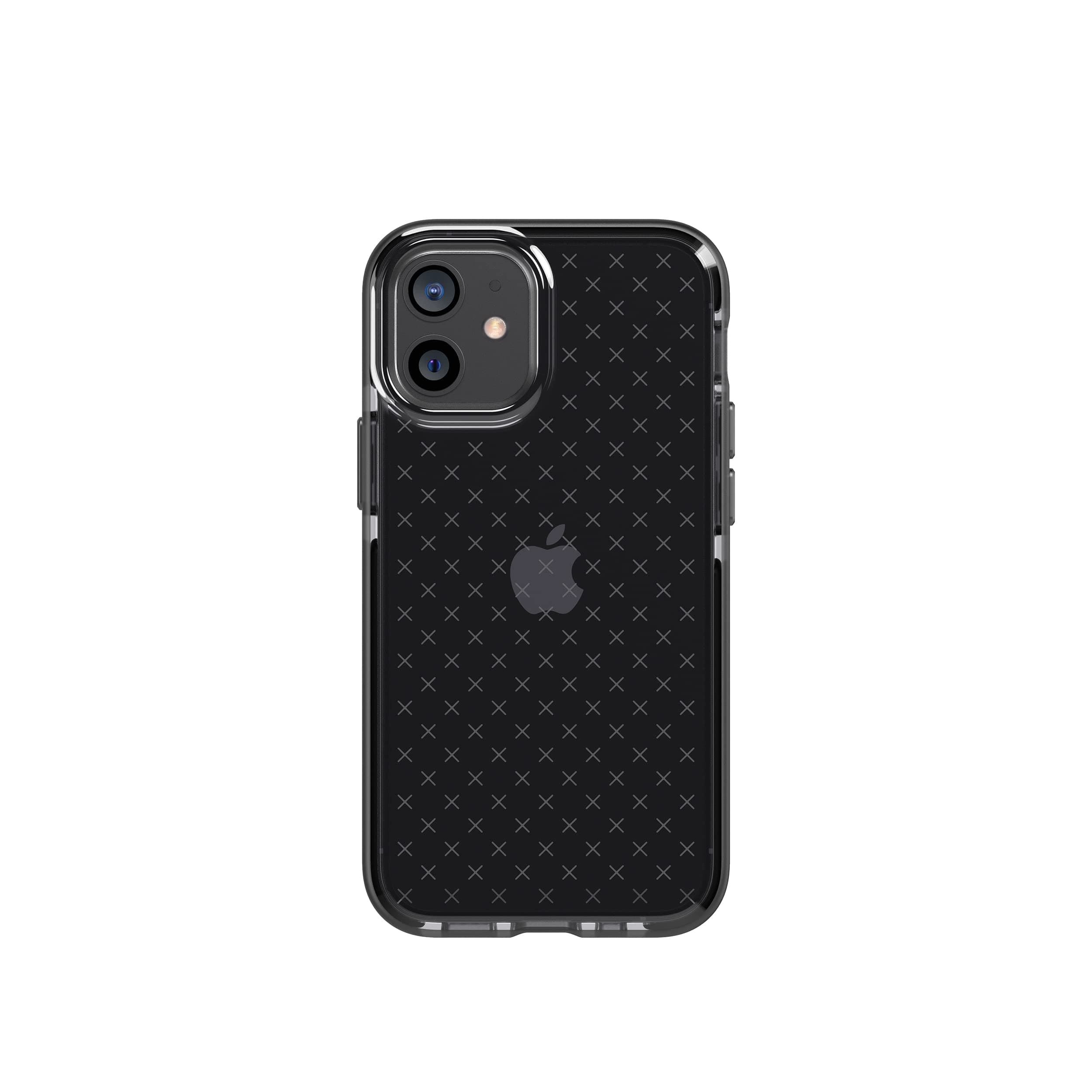 Evo Check Phone Case for Apple iPhone 12 and 12 Pro 5G with 12 ft Drop Protection, Smokey/Black T21-8373