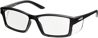 voltX 'VISION' Safety Readers, Full Lens Magnified Reading Safety Glasses CE EN166ft certified (+2.0 Dioptre, Clear lens) - Anti fog coated UV400 lens