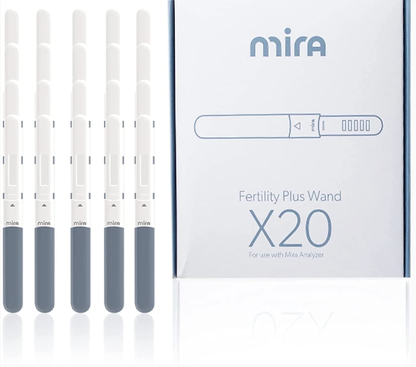 Mira Fertility Plus Analyzer Replacement E3G + LH Test Wands, 20 Ovulation Tests