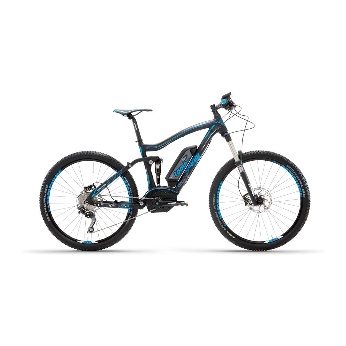 e-sempione 2.0 Full Bosch 27.5 Black Blue Mountain Bike Electric – lombardo Bikes 2017 – Size 20