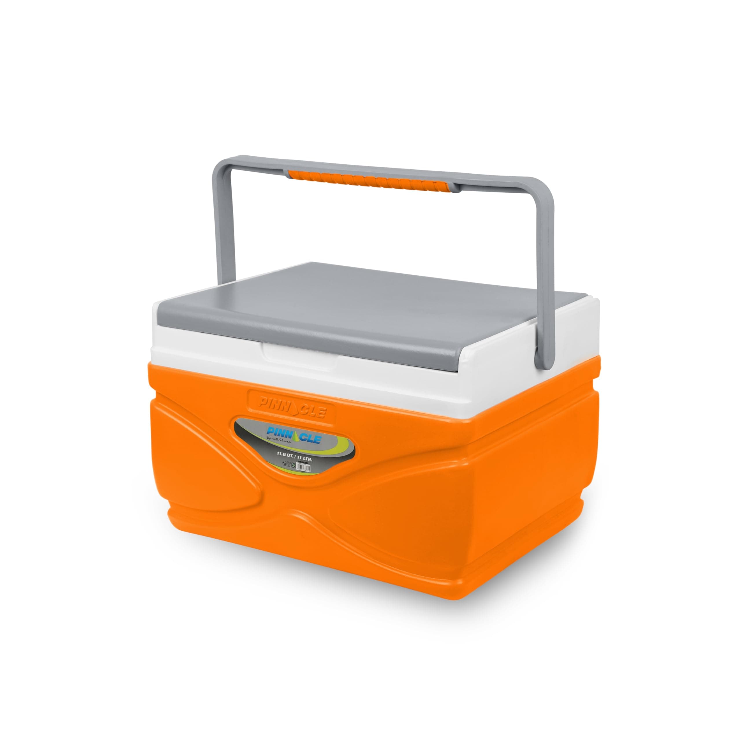 Pinnacle Thermoware Eskimo Ice Cube Box with Handle, Holds Ice for 48 Hours (11 litres, Orange)
