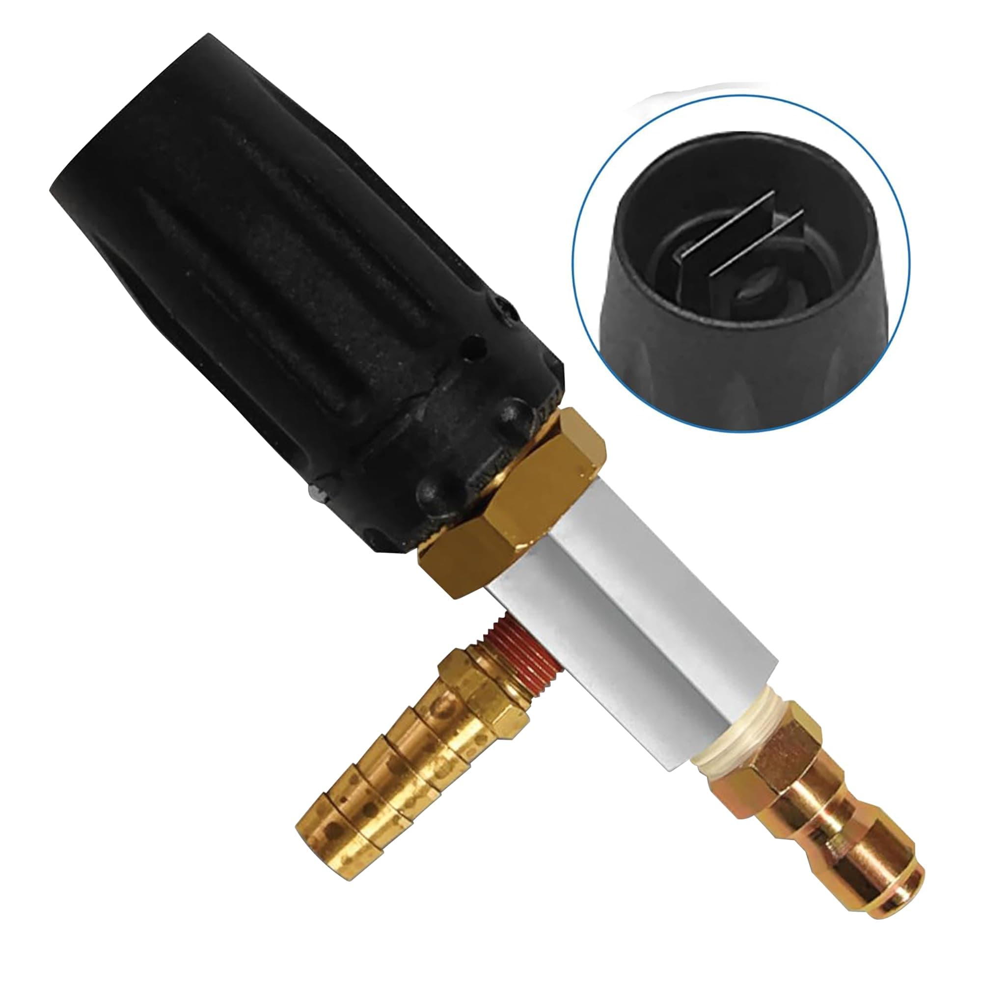 X-Jet M5 Nozzle Only #7 - Adjustable Long-Range External Injection Pressure Washing - From 0 to 60 Degree Spray Pattern - Replacement Nozzle for X-Jet M5 Kit- W/ 2000 to 4500 PSI 2-2.5 GPM