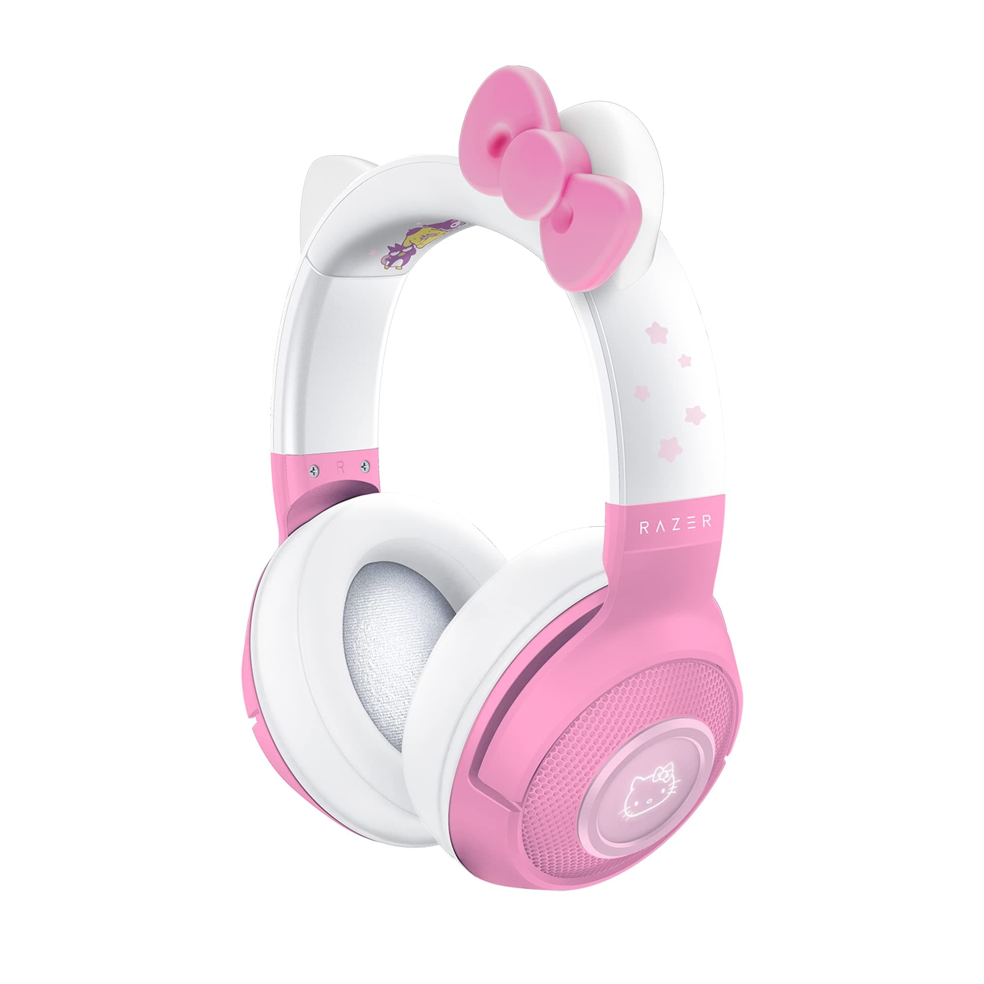 Kraken BT Headset: Bluetooth 5.0-40ms Low Latency Connection - Custom-Tuned 40mm Drivers - Beamforming Microphone - Powered by Razer Chroma - Hello Kitty & Friends Edition