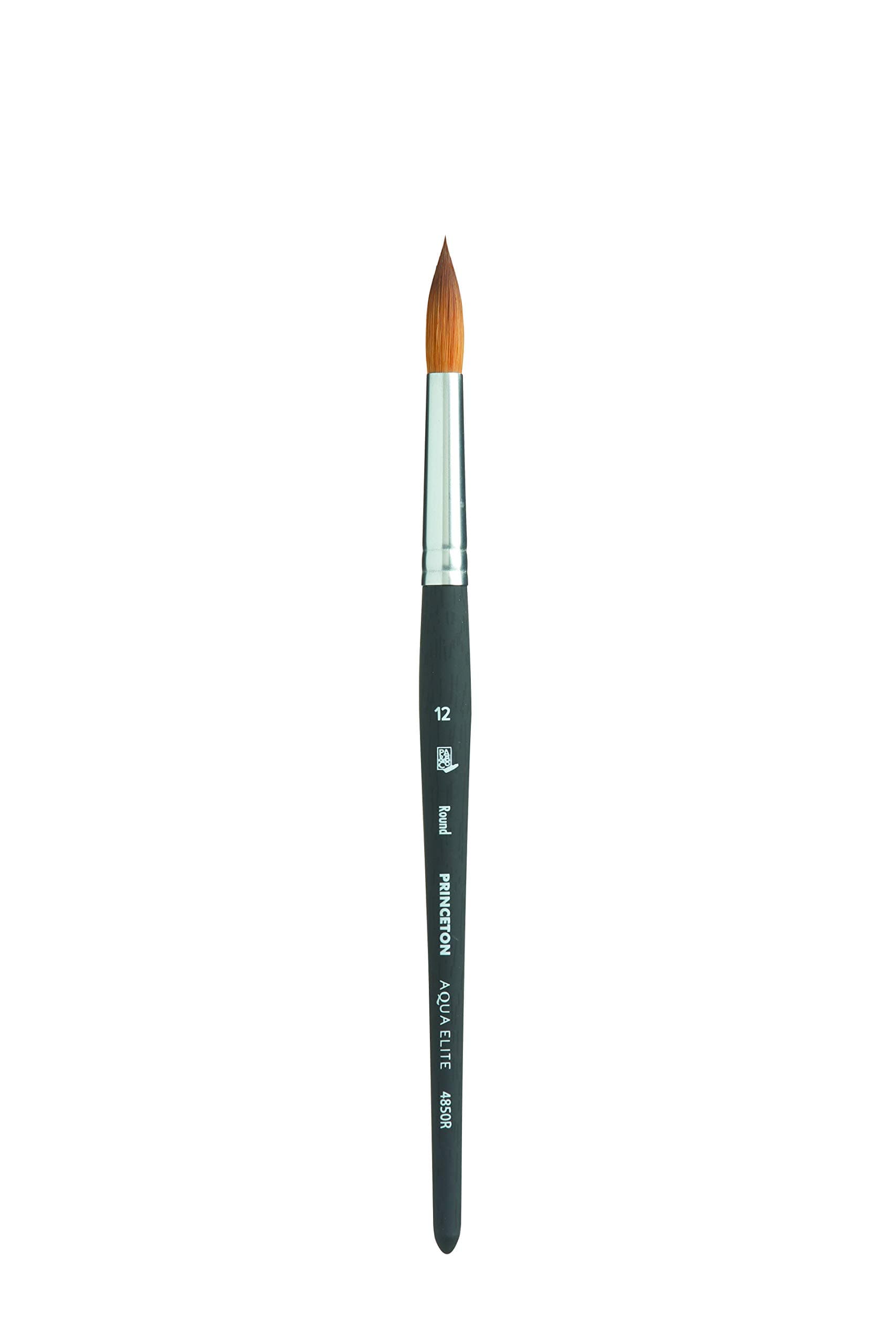 Aqua Elite Short Handle Round Paint Brush | Precise Brush for Fine Detail | Maximum Colour Holding Capacity | Even & Consistent Flow | Size - No 12