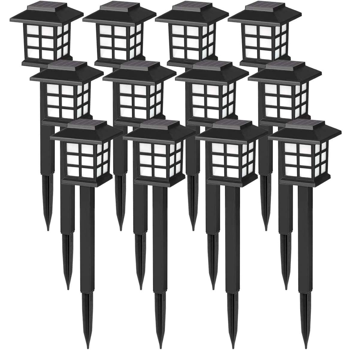 Solar Lawn Light, Garden Solar Power Light, Solar Pathway Lights Outdoor Solar Lamp, Waterproof Outdoor Solar Lights for Garden, Landscape, Path, Yard, Patio, Driveway, Walkway