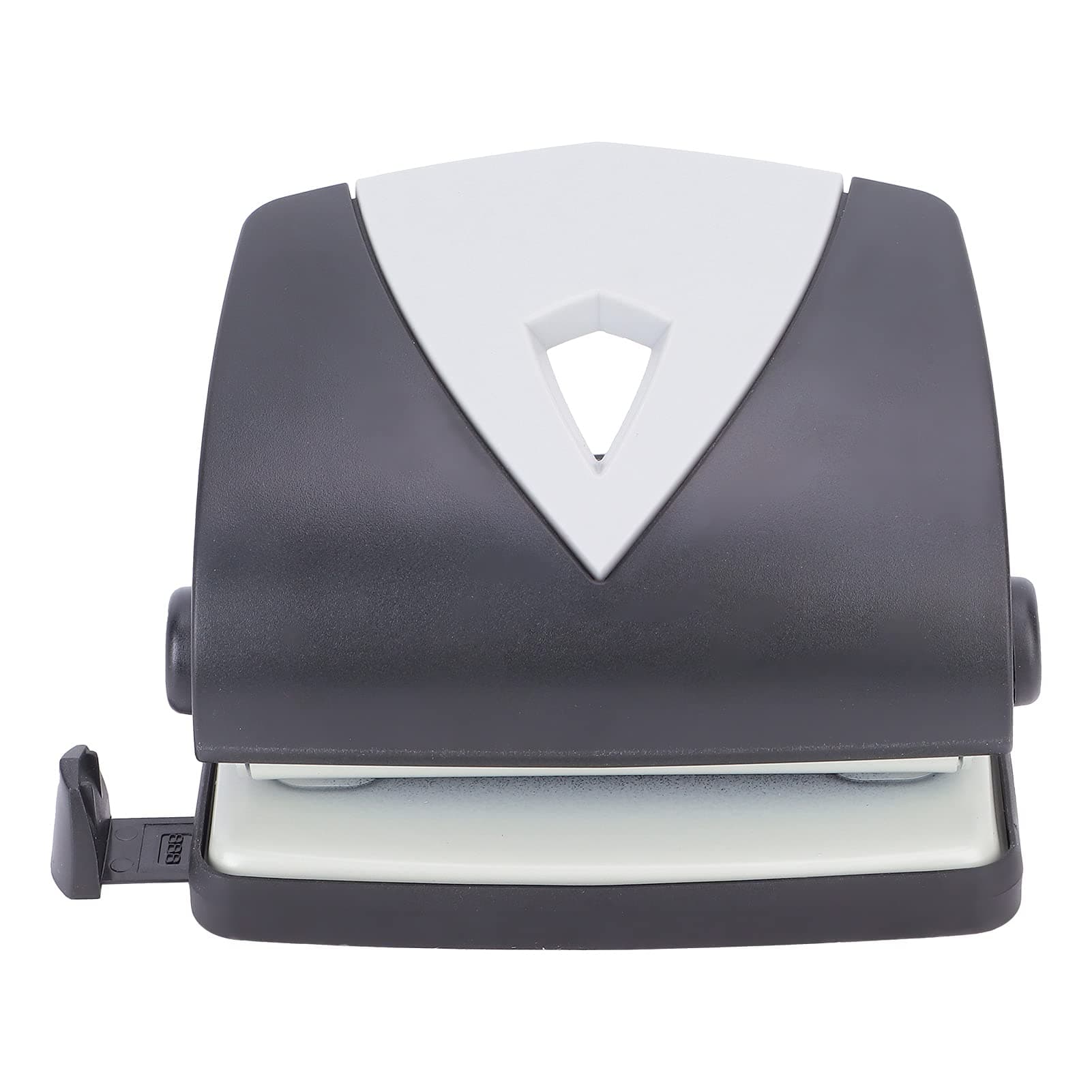 Hole Punching Machine, Saving Time and Energy Compact and Plastic Body Convenient for Positioning and Punching Manual Hole Punch for Office for Home(black)