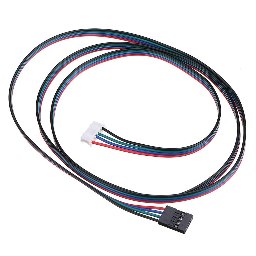 HANPOSE 1M Dupont Line Stepper Motor Cable 2 Phase 4-Lead Motor Connector Cable for 42 Stepper Motor