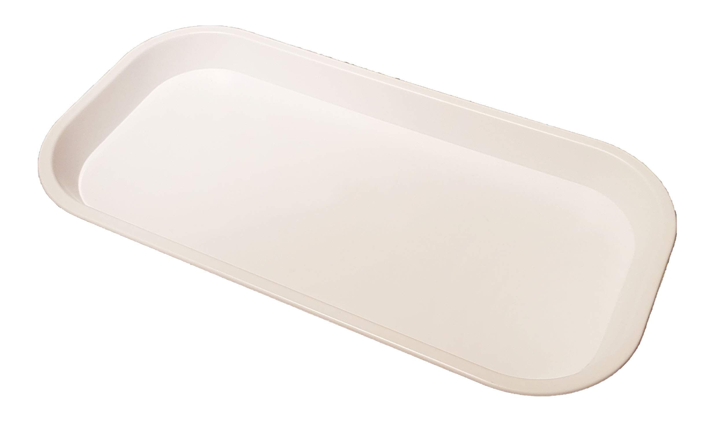 Small Thin White Plastic Catering Tray - KB7 (305mm L x 152mm W x 22mm D)
