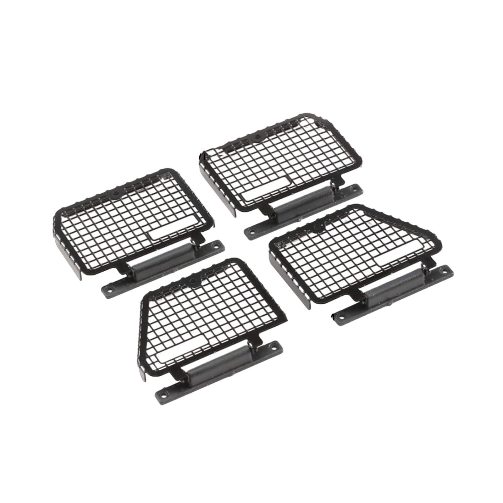 RC Metal Window Mesh Protective Net for 1/18 TRX4M Land Rover Defender RC Crawler Car Removable Window Guard Net(4pcs)