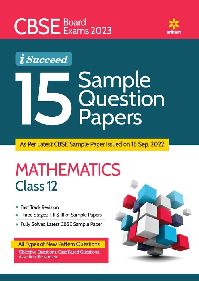 CBSE Board Exams 2023 I-Succeed 15 Sample Question Papers MATHEMATICS Class 12th
