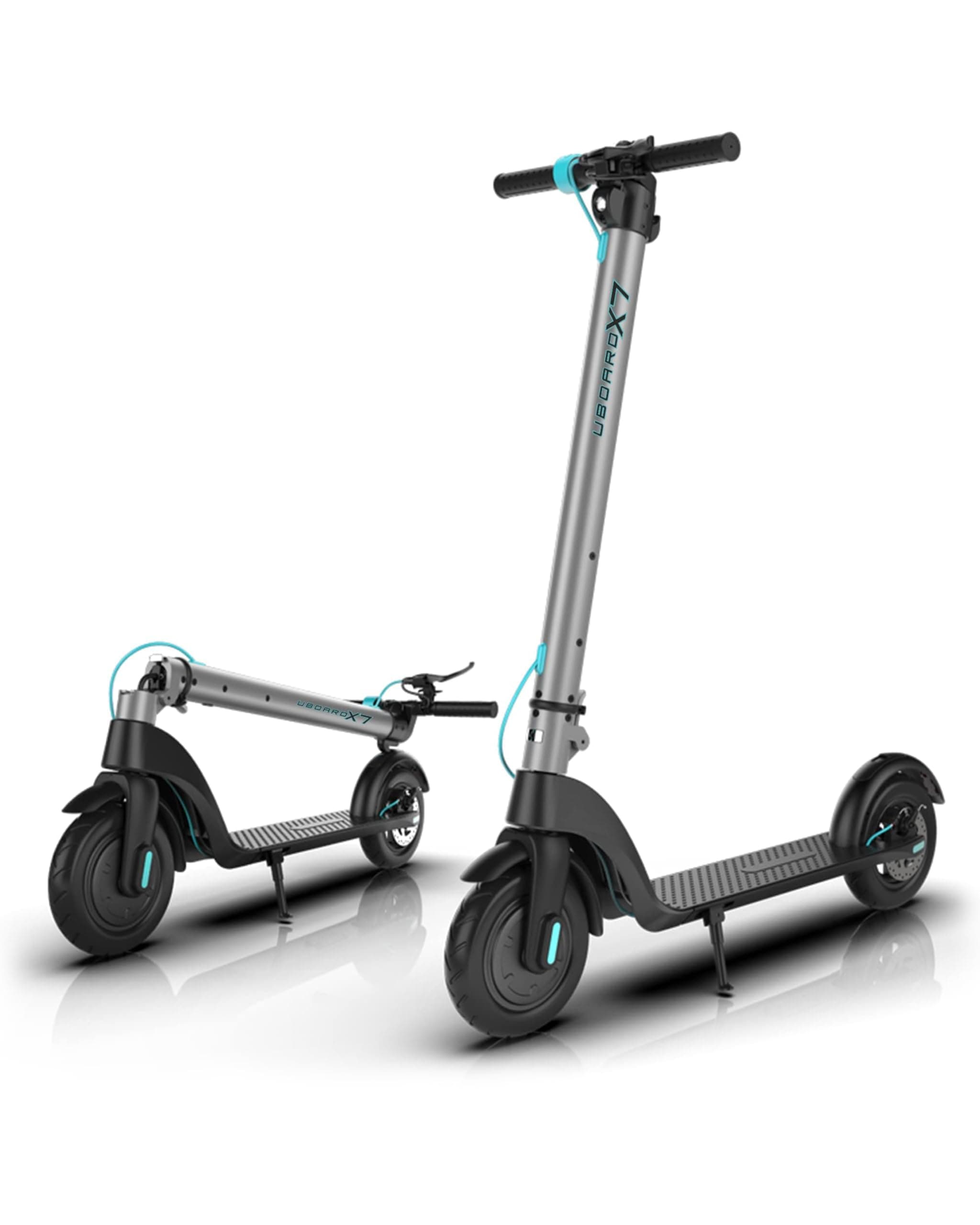 X7 Electric Scooter: Max Speed 25 Km/H, Range 25 Km, 3 Speed Modes, 3-Hour Fast Charging, Fold-N-Carry Design, LED & Disc Brake, Lightweight, 125 Kg Capacity, Silver, Adult