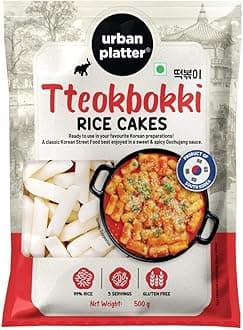 Classic Korean Tteokbokki Rice Cakes, 500g (Soft & Chewy Garaetteok | Korean Rice Sticks | Ideal for Stir-Fries, Soups & Tteokbokki)