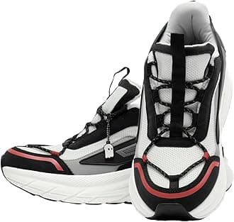 The Souled Store Originals: Black Hawk Men and Boys Low Top Lace Up Sneakers