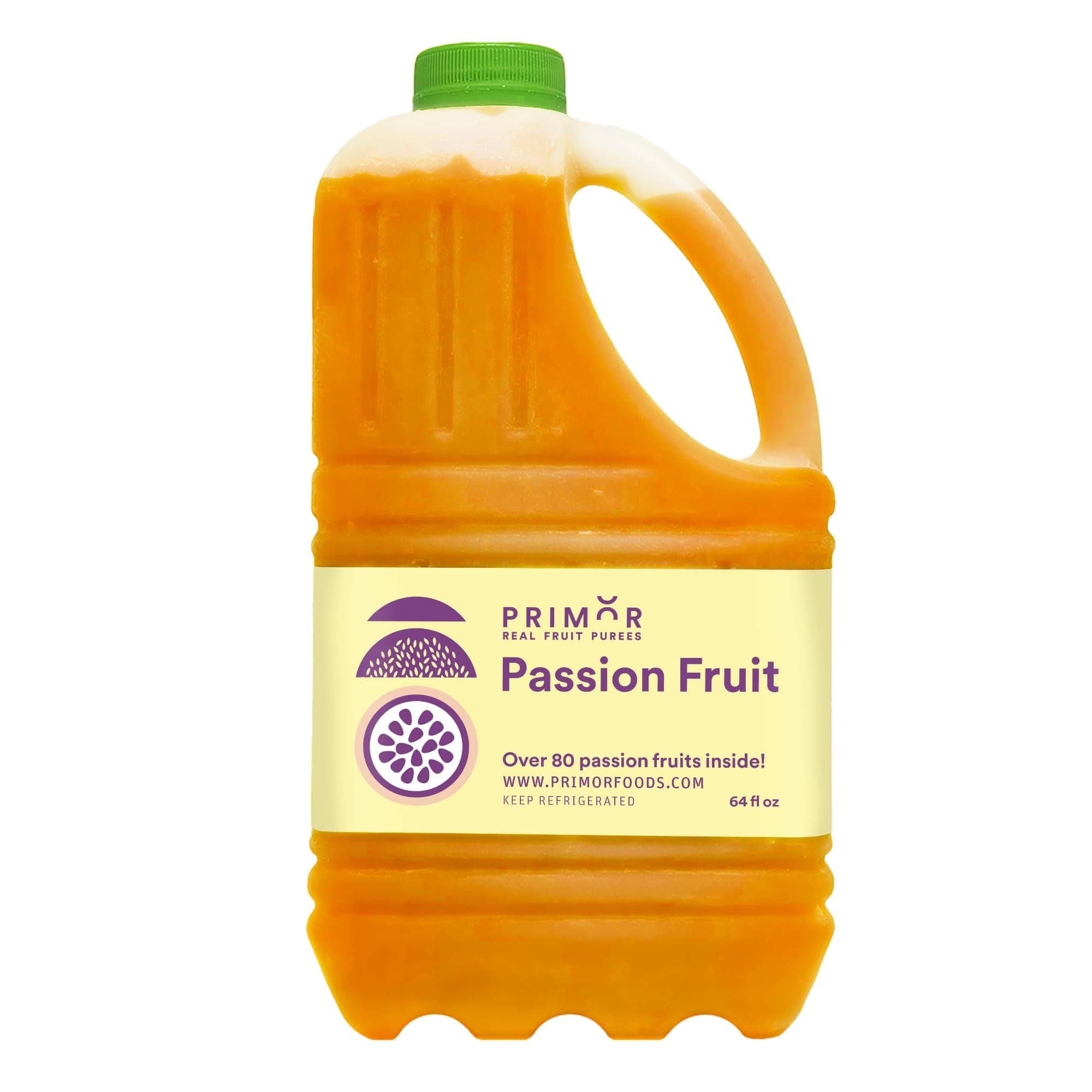 Fruit Purees | Made with Real Fruit | Countless Applications: Juices, Smoothies, Cocktails, Desserts, and More - Passion Fruit