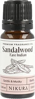 – Sandalwood (East Indian) Fragrance Oil - 10ml | Perfect for Soap and Candle Making, Wax Melts, Diffuser for Home, Oil Burners | Great for use in Bath Bombs, Perfume Fragrance, Candle Scents