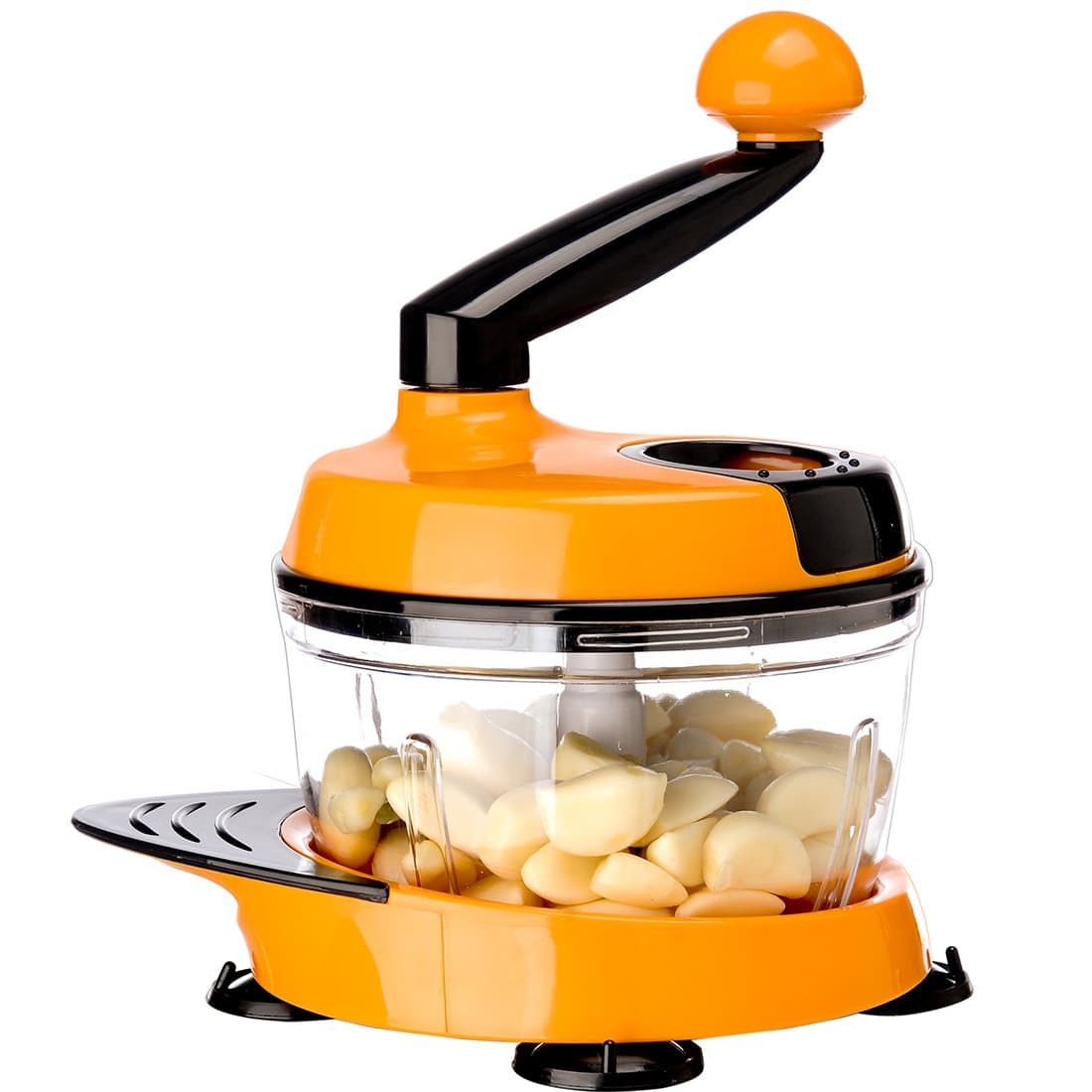 Migecon Manual Food Processor:A Hand Powered Multifunctional Kithchen food chopper(orange)