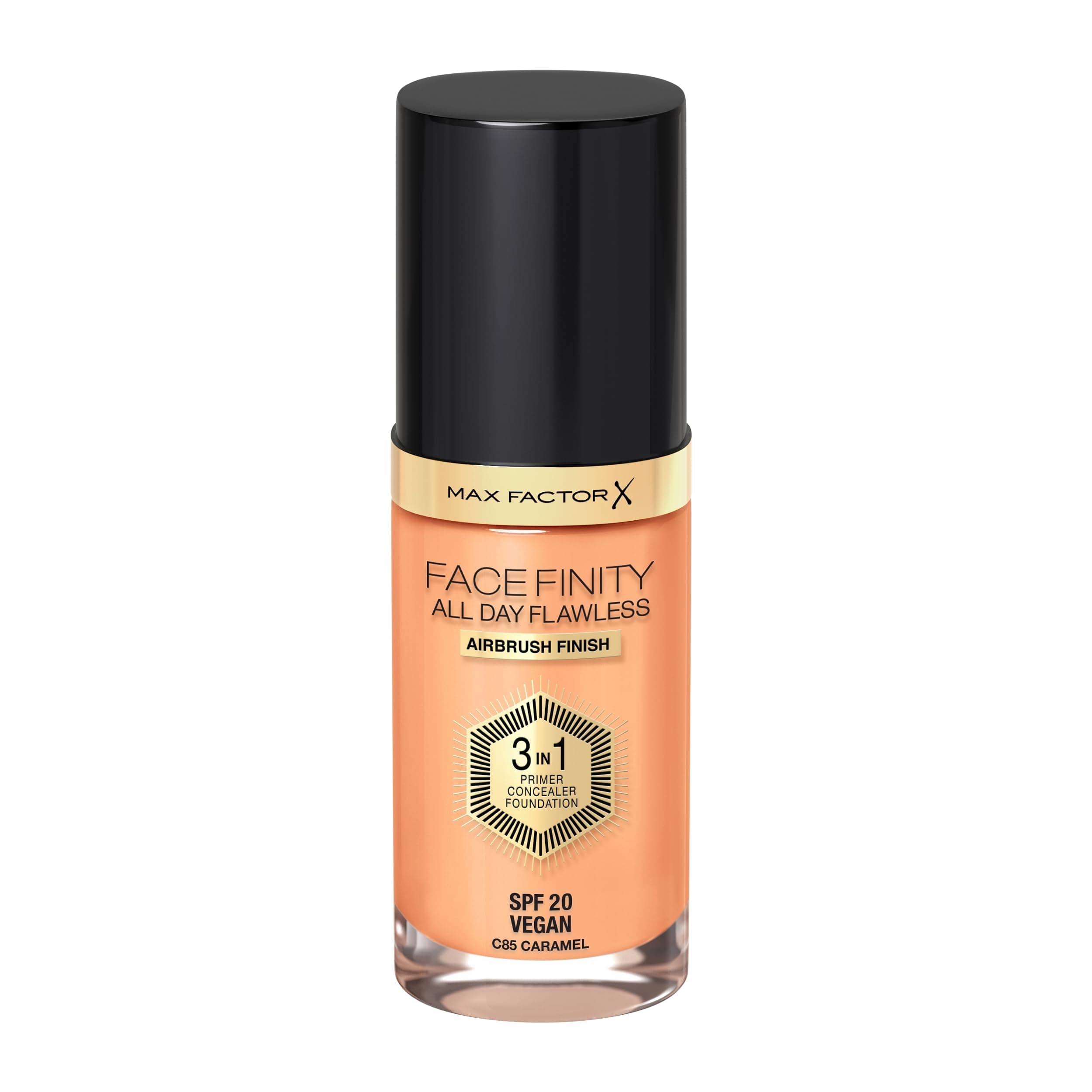 Max Factor Facefinity All Day Flawless 3 In 1 Spf 20 Face Foundation - 85 Caramel, 30 Ml