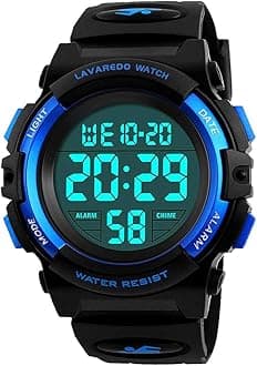 - Kids Watch,Boys Watch for 3-15 Year Old Boys,Digital Sport Outdoor Multifunctional Chronograph LED 50 M Waterproof Alarm Calendar Analog Watch for Children with Silicone Band,Kids Gift