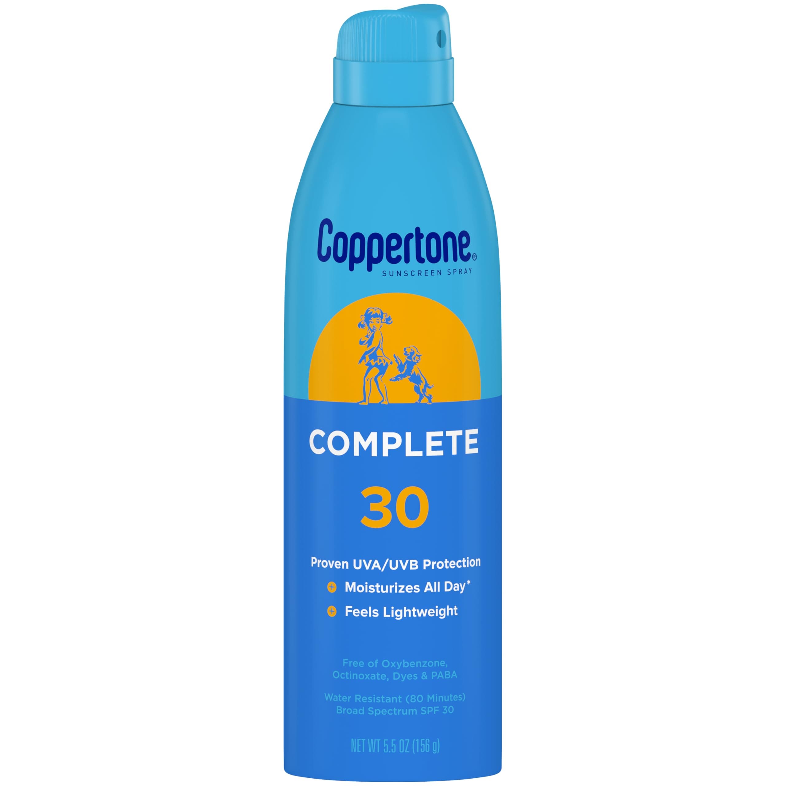 Complete Sunscreen Spray, SPF 30 Spray Sunscreen, Body Sunscreen, 5.5 Oz